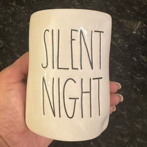 Rae Dunn new Silent Night Ceramic Candle scent Winter Frost